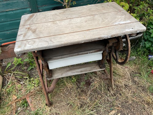 Antique mangle garden ornament - garden,