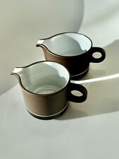 Two Hornsea Pottery Contrast Milk & Gravy Jugs Lancaster Vitramic