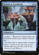 1x RETREAT TO CORALHELM - Zendikar - MTG - Magic the Gathering