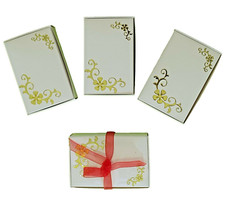 Small white gold decorated, wedding, guest cake boxes 34 Pieces New!!!