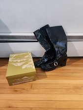 Vintage 60s 70s Black Patent