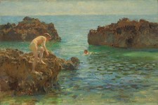 Henry Scott Tuke Signed Oil