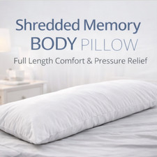 Shredded Memory Foam Bolster