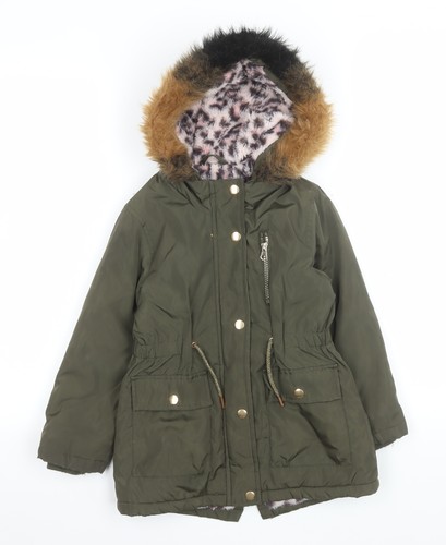 Girls green faux - green, fur