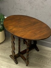 Vintage Antique Solid Oak Oval