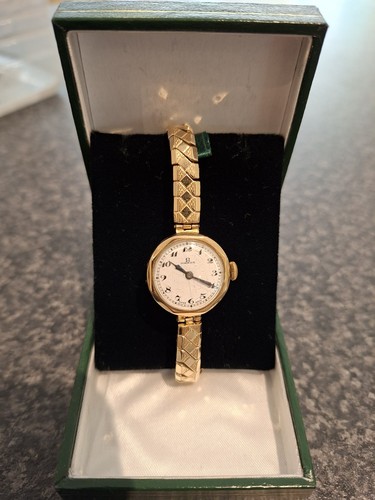 Ladies 9ct gold omega - ladies,