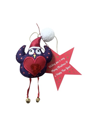 Hanging christmas owl - hanging,