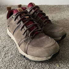 Clarks Tri Trek UK Size 5 D (EU 38) Womens Beige Raspberry Goretex Trainers