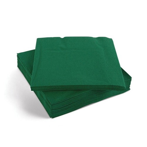 Green 40cm 3ply napkins - 3ply,