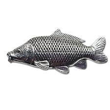 Common Carp Pin Badge Pewter