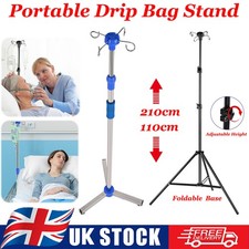 Adjustable IV Pole Stainless