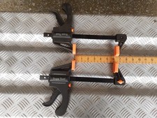 2 x Supa tool Quick Clamps. 6 Inch Bar Clamp. 150mm. Used. Ratchet Quick Clamp.