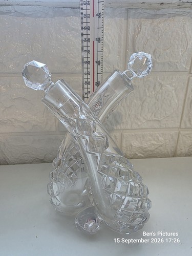 Antique crystal spout oil - crystal, 2