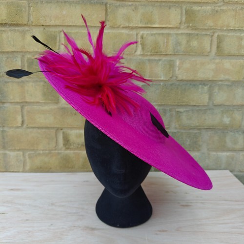 Dark pink feather 40cm disc