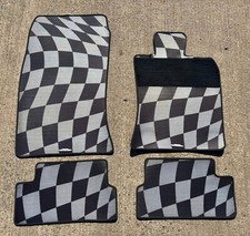 Genuine Mini  R56 JCW Chequred Rubber Floor Mats: 0441801 / 0416181 Very Rare