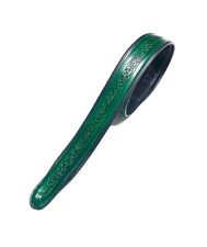 Padded Embossed Guitar Strap By Leathergraft Top Quality UK Made Real Leather