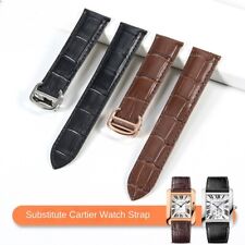 High Quality Genuine Leather Watch Strap Band Fir Cartier 16/17/18/20/22/23/25mm