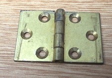 2 small brass hinges