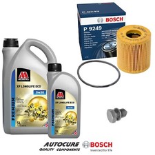 FOR FORD KUGA ZETEC 2.0 TDCI MK1 BOSCH SERVICE KIT OIL FILTER & 6L XF LONGLIFE