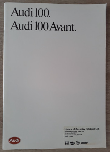 Audi 100 range brochure - range,