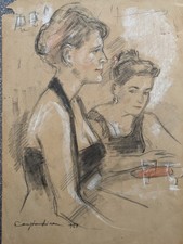 Antique Original charcoal &