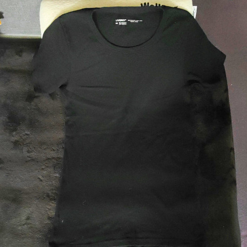 Livergy men black crew - black,