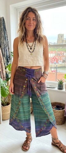 Boho wide leg - wide, high