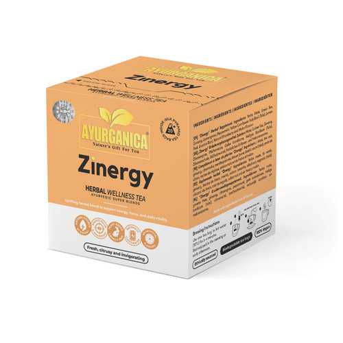 Ayurganica zinergy herbal tea - ayurganica,