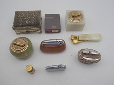 Vintage Lighters / Table Lighters Cigar Cutter & Cigarette Case - Colibri Ronson