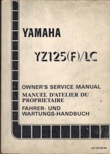 YAMAHA YZ125 LC,YZ125 F1,(F) 2-STROKE MOTOCROSS 1994 FACTORY WORKSHOP MANUAL