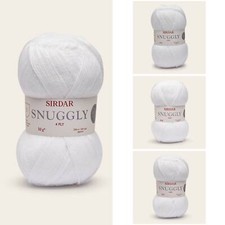 2 PLY, 3 PLY & 4 PLY SNUGGLY BABY Wool by SIRDAR * White & Biscuit * Knitting...
