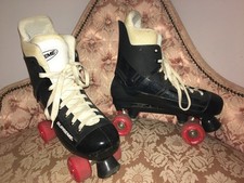 Supreme Turbo 33 Quad Roller Skates Black - Size UK 11 EU 45 inc Krypto Wheels