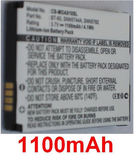 Battery 1100mah type - 1100mah, bt-60