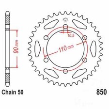 Rear Sprocket 31 Tooth Pitch 530 Silver For Yamaha XS 650 1975 - 1981