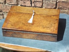 Burr Walnut Laptop Writing Slope with Quality finish and fittings