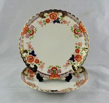Samuel Radford Early 19th Century IMARI x2 Salad / Dessert Plates - 9"