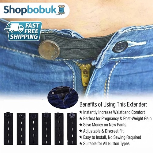 5pcs adjustable elastic - 5pcs, waist