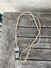 Vintage ACME Thunderer Whistle – Twin-Tower Logo & Cord – Naval Police