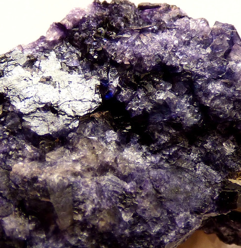 Blue john fluorite - blue, crystal