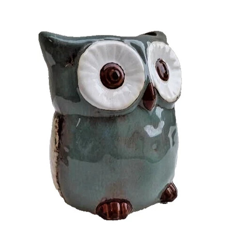 Owl design ceramic vase - design,