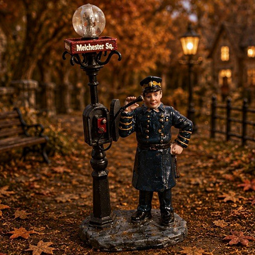 Lemax police call box - police, #02830