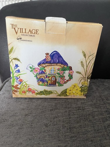 The village toadstool teapot - toadstool,