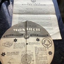 Vintage Monarch Record Changer