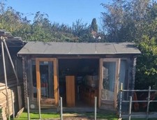GARDEN SUMMER HOUSE CABIN SHED (Electric hook up and windows)