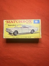 Matchbox Lesney Superfast No.8 Ford Mustang Empty F-Type Box – Rare