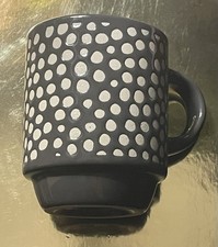 Small Grey espresso saucer mug