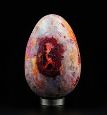 195MM Pink Amethyst Quartz Egg