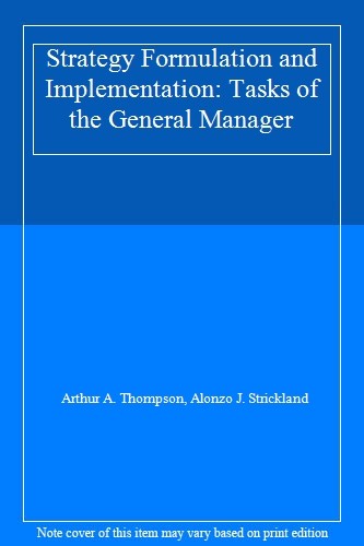 Strategy formulation and - formulation,