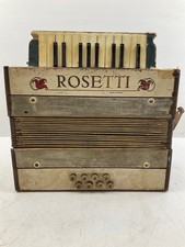 Rosetti Vintage Accordion with Bellows and Buttons Folk Instrument