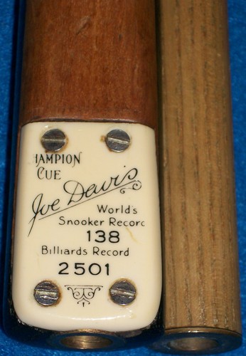 Joe davis champion cue 1938 - joe, 1938-45